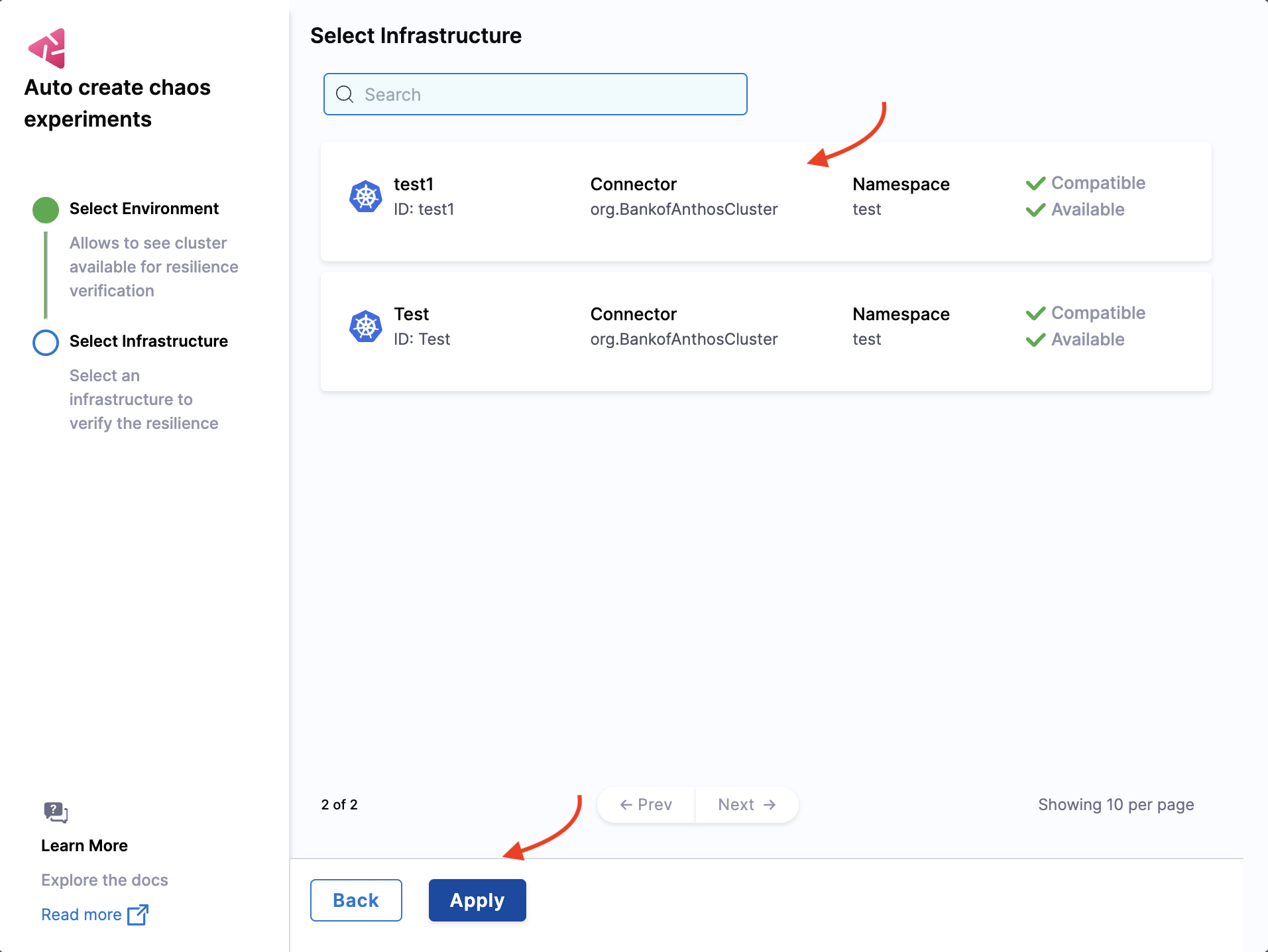 select infrastructure